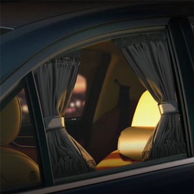Rideau voiture